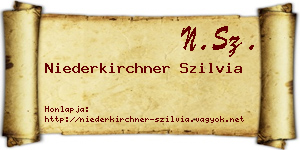 Niederkirchner Szilvia névjegykártya